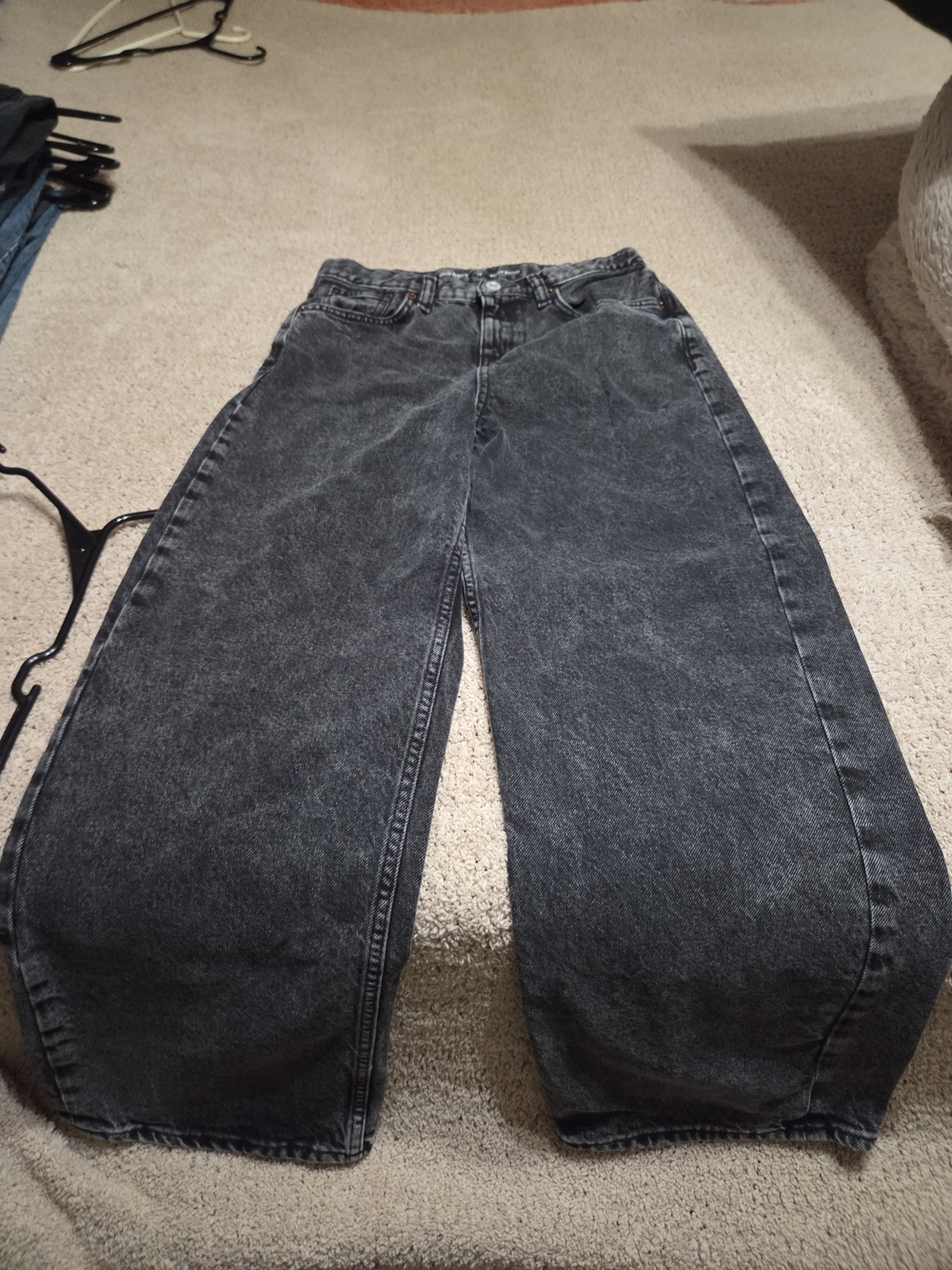 Old Navy Faded Black Kids Wide-Leg Jeans